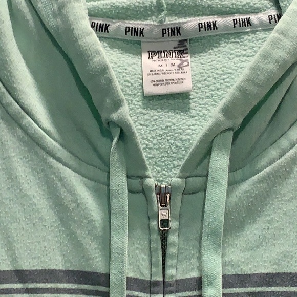 PINK VICTORIA’S SECRET SIZE M ZIP UP JACKET - Picture 3 of 5